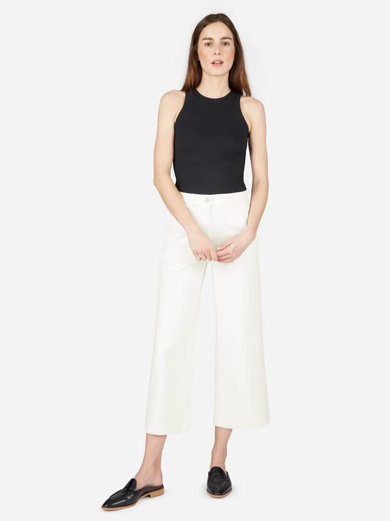 Wide Leg Crop Bone
