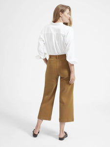 Wide Leg Crop Brown